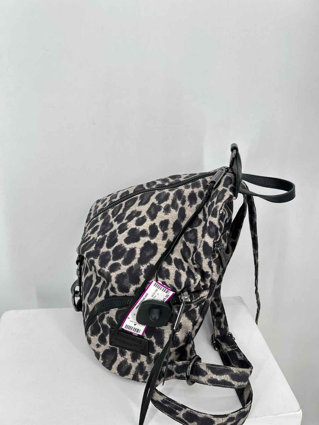 Rebecca Minkoff Gray Leopard Nylon Pre Owned Backpack