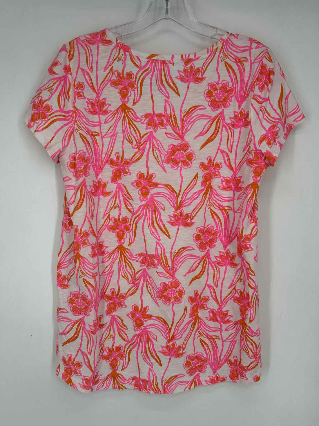 Lilly Pulitzer S White Pink & Orange Lilly Pulitzer Top