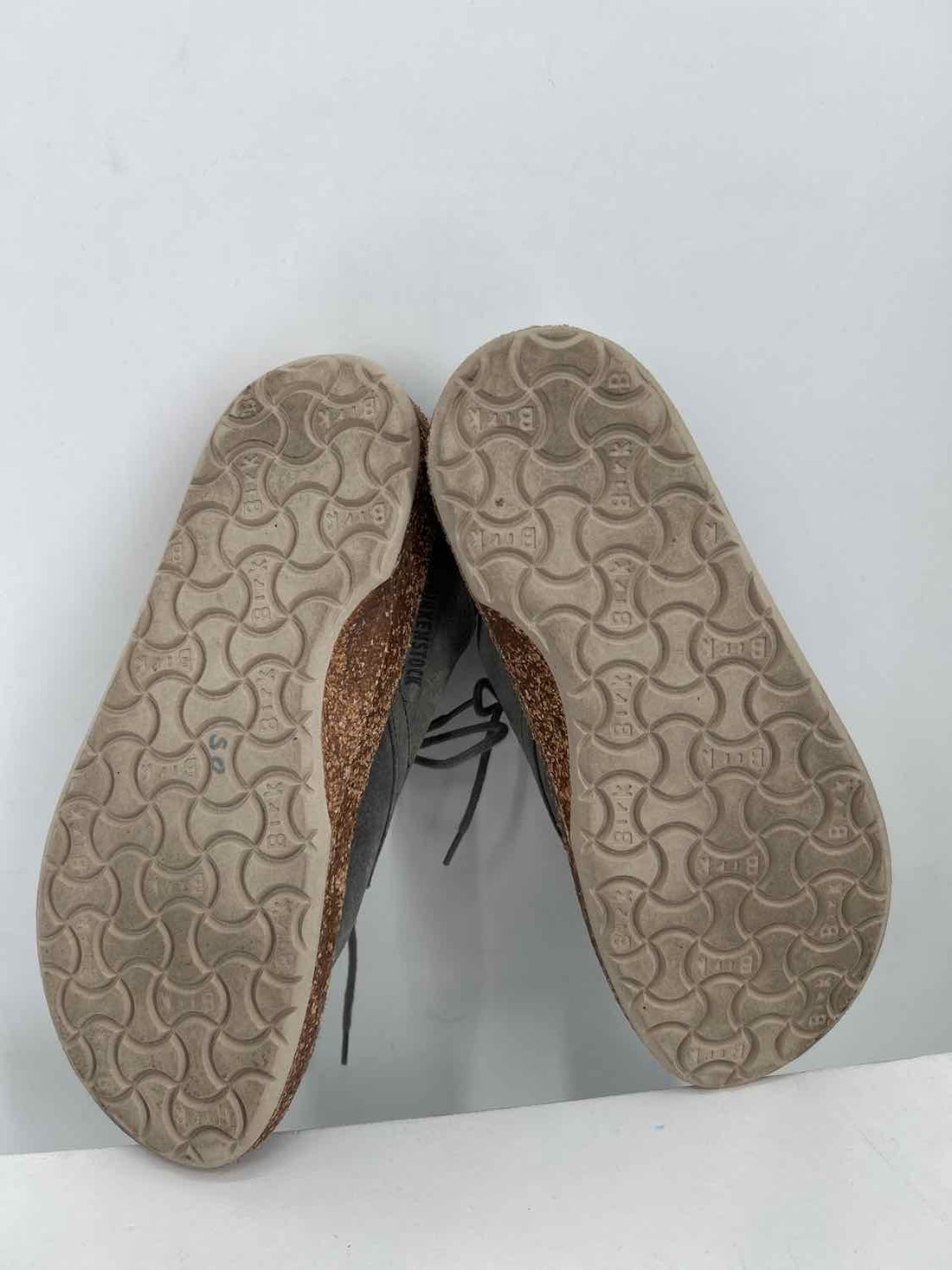 Birkenstock Women Size 38 Gray Suede Loafers