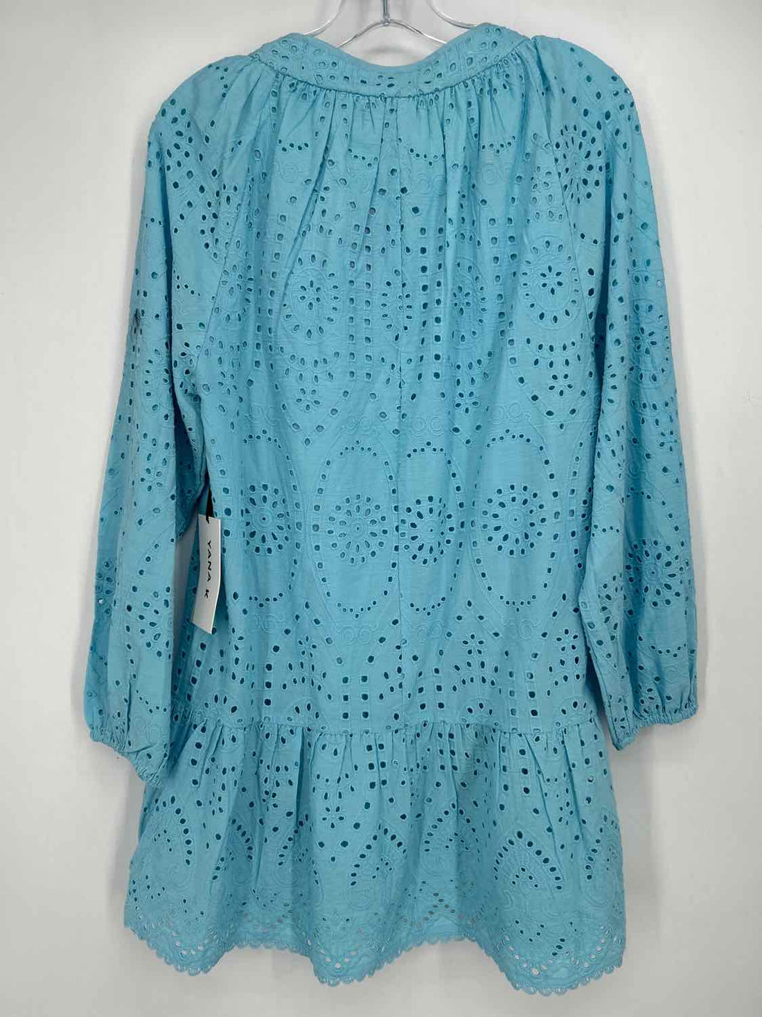 YANA K Size XS Light Blue Eyelet NWT Dress