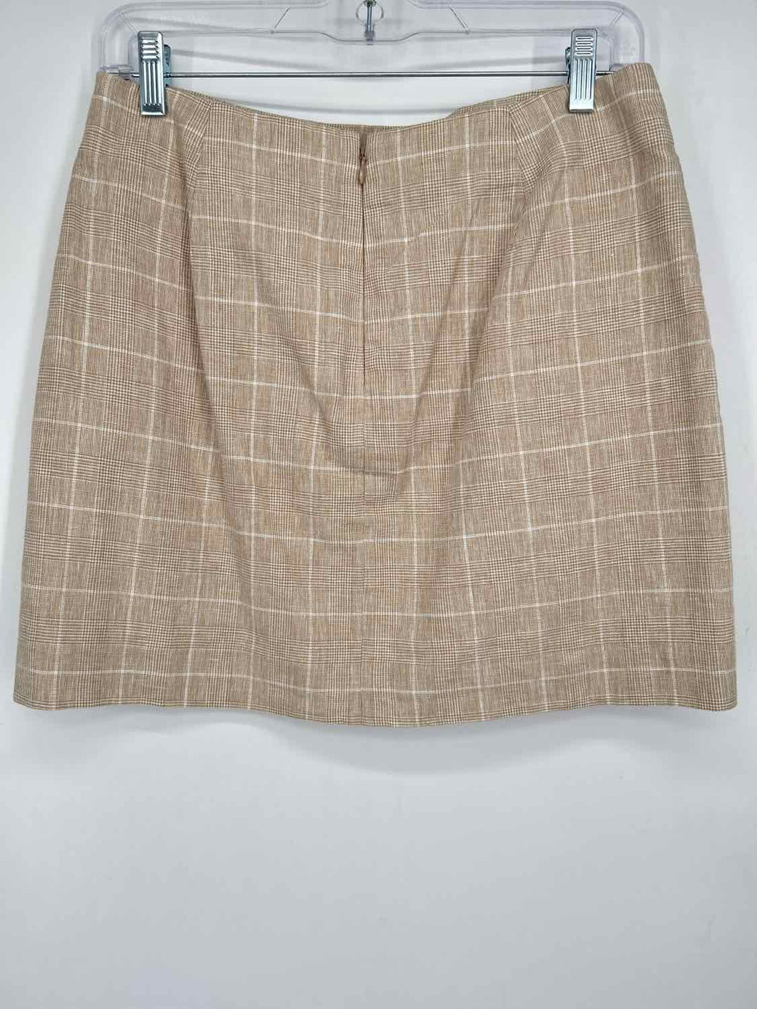 Madewell Size 2 Beige & White Plaid Skirts