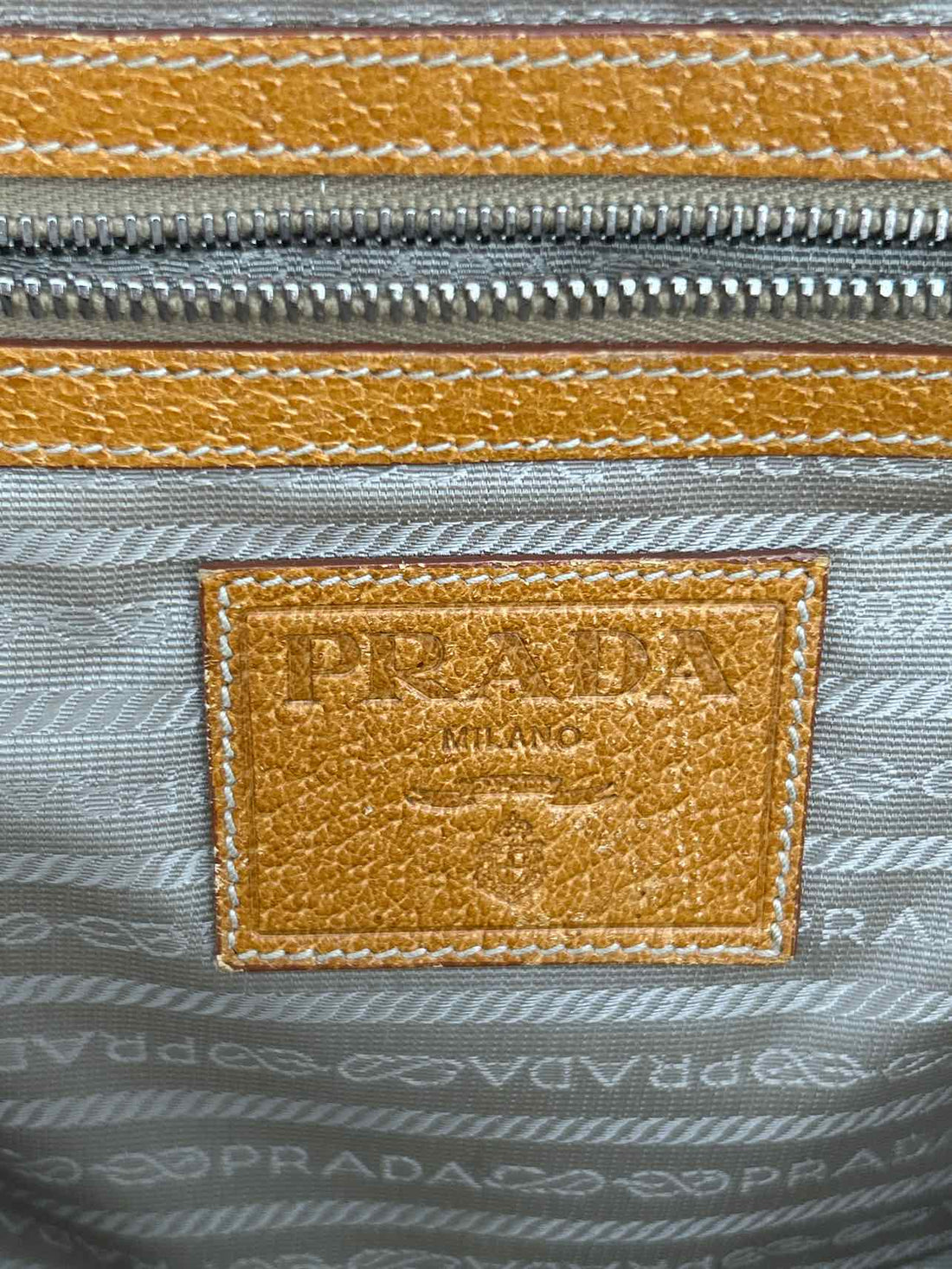 Prada Raffia Leather & Straw Pre Owned LUXURY