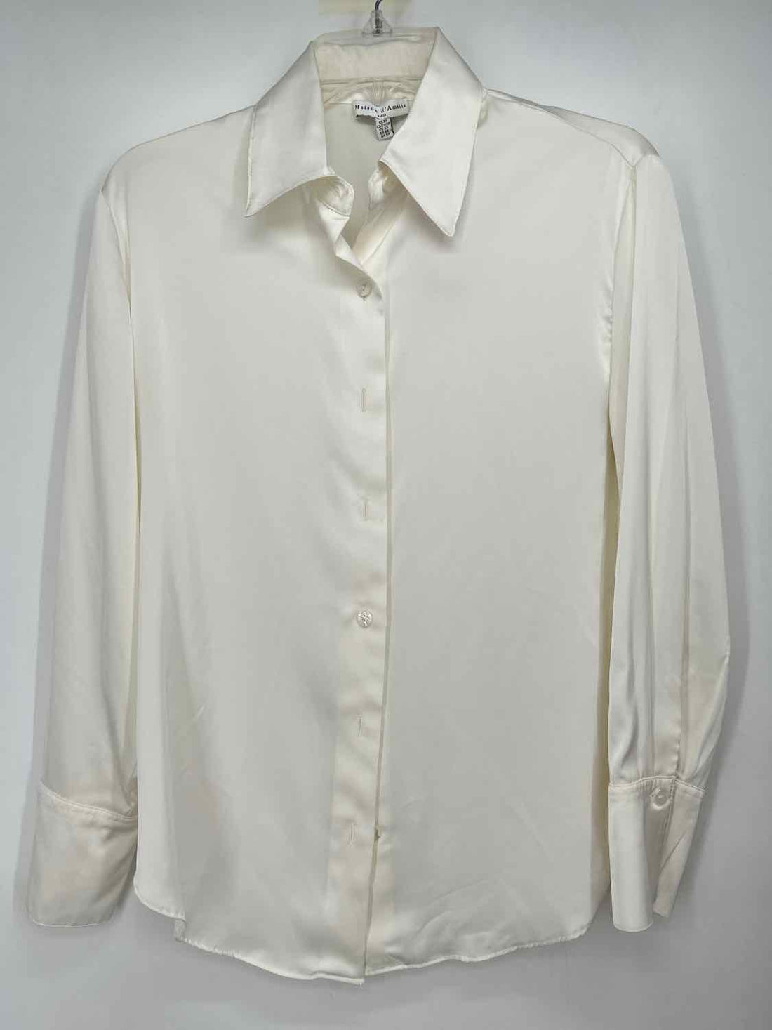 Maison D'Amelie Size XS White Long Sleeve
