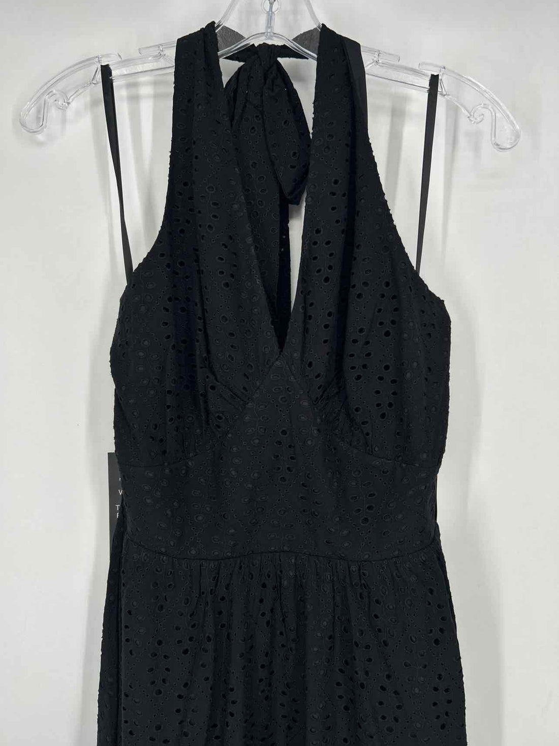 White House Black Market Size 14 Black Eyelet NWT Dress
