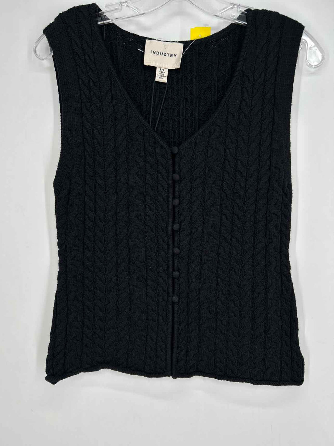 Industry Size L Black Sweater NWT Vest