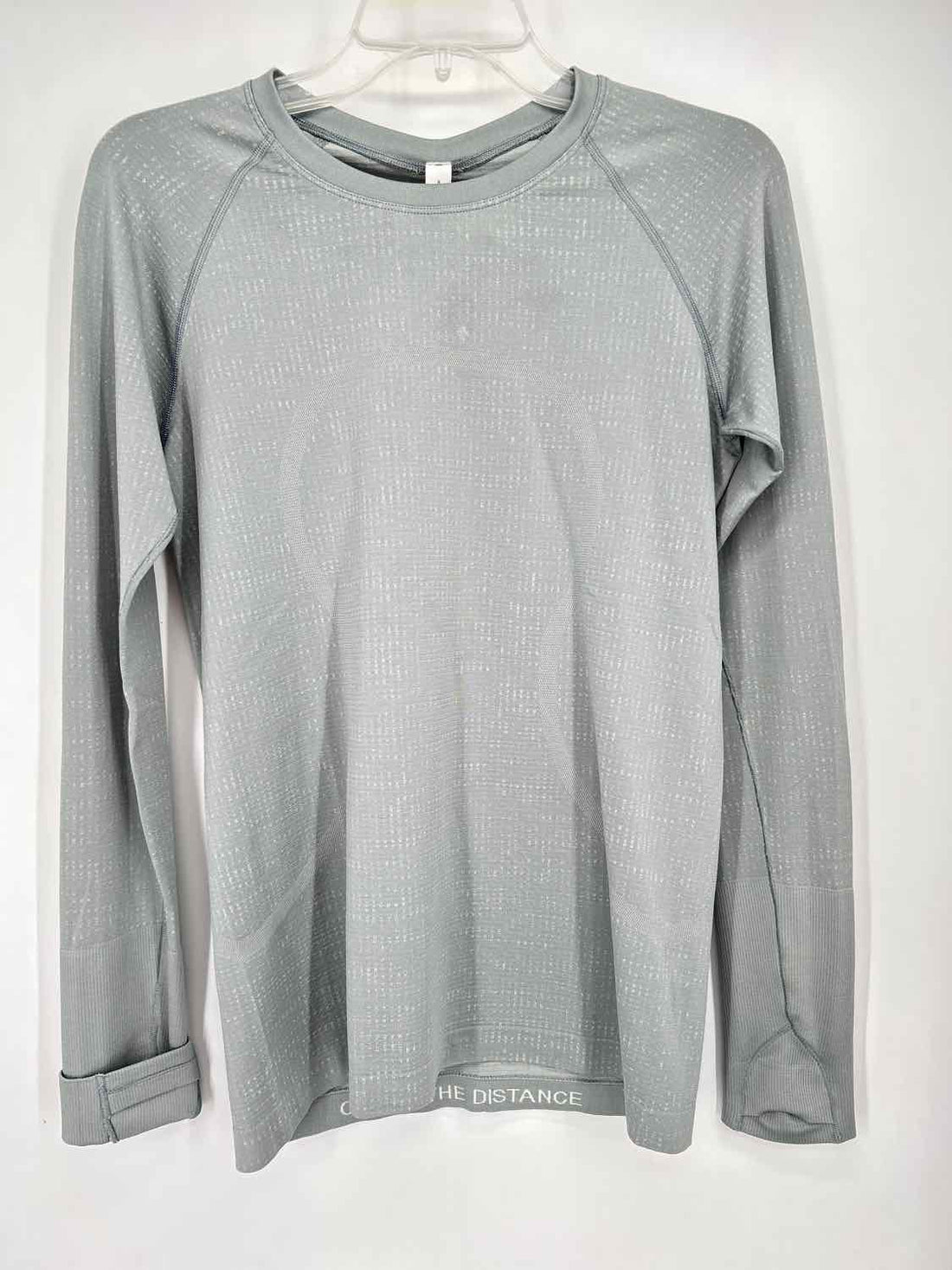 Lululemon Size 8 Light Gray Long Sleeve Active Tops