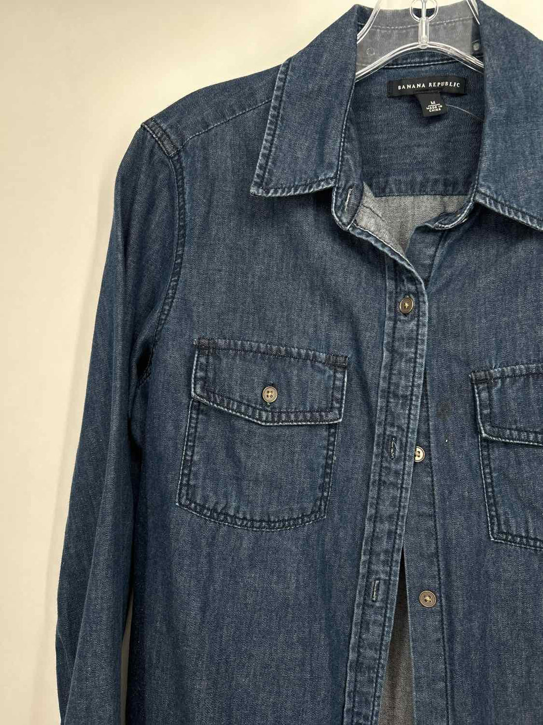 Banana Republic Size M Dark Wash Denim Long Sleeve