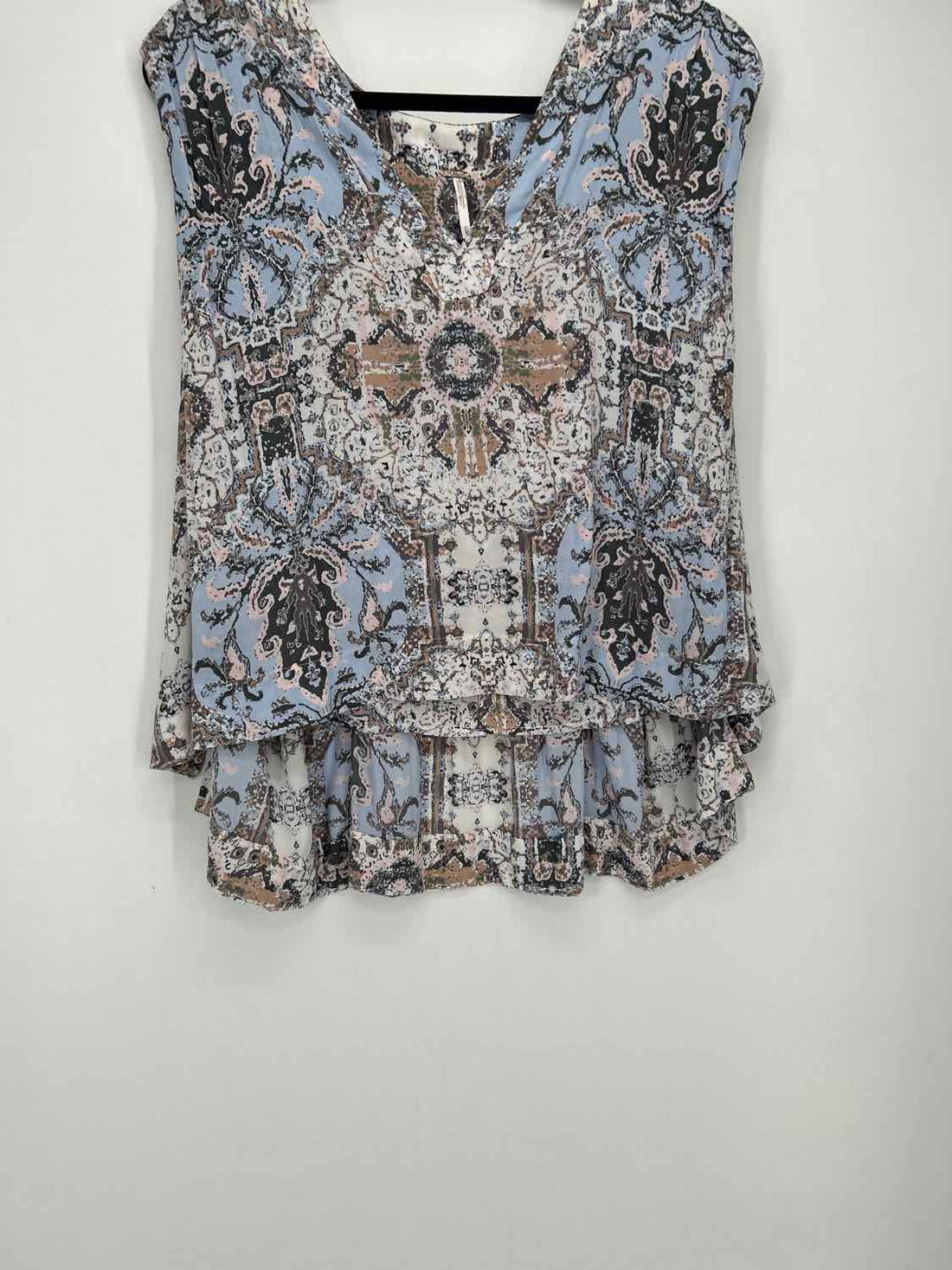 Free People Size M Blue & Gray Sleeveless