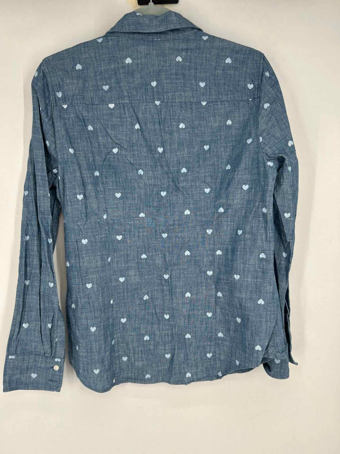 J Crew Size M Chambray Print Long Sleeve