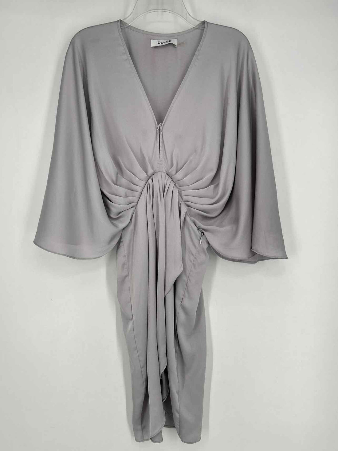 Do + Be Size S Silver Long Sleeve Dress