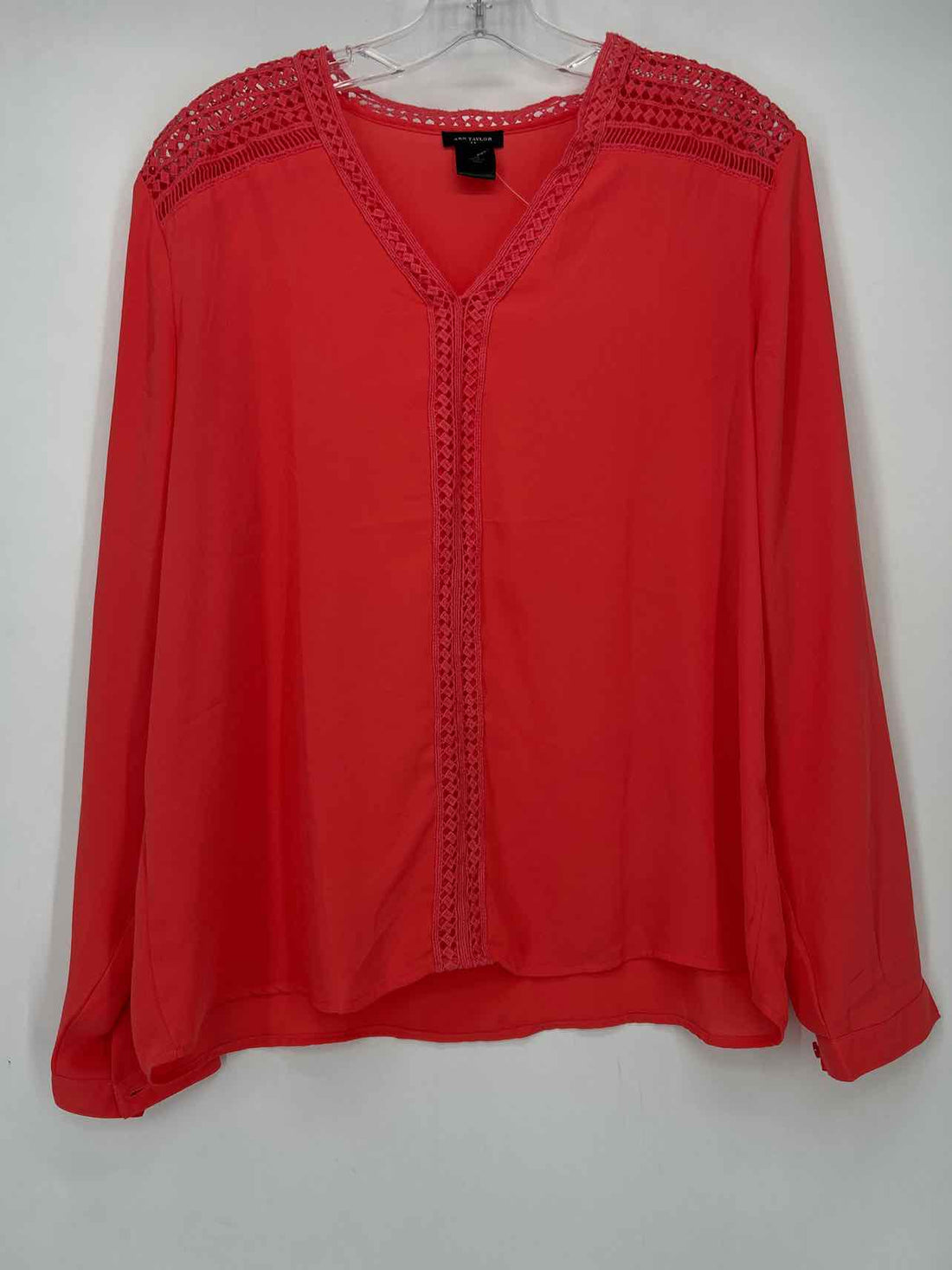 Ann Taylor Size M Salmon Long Sleeve