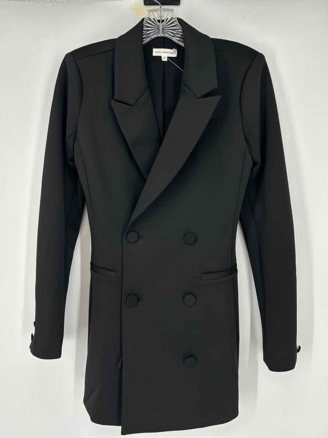 Good American Size 0 Black Blazer