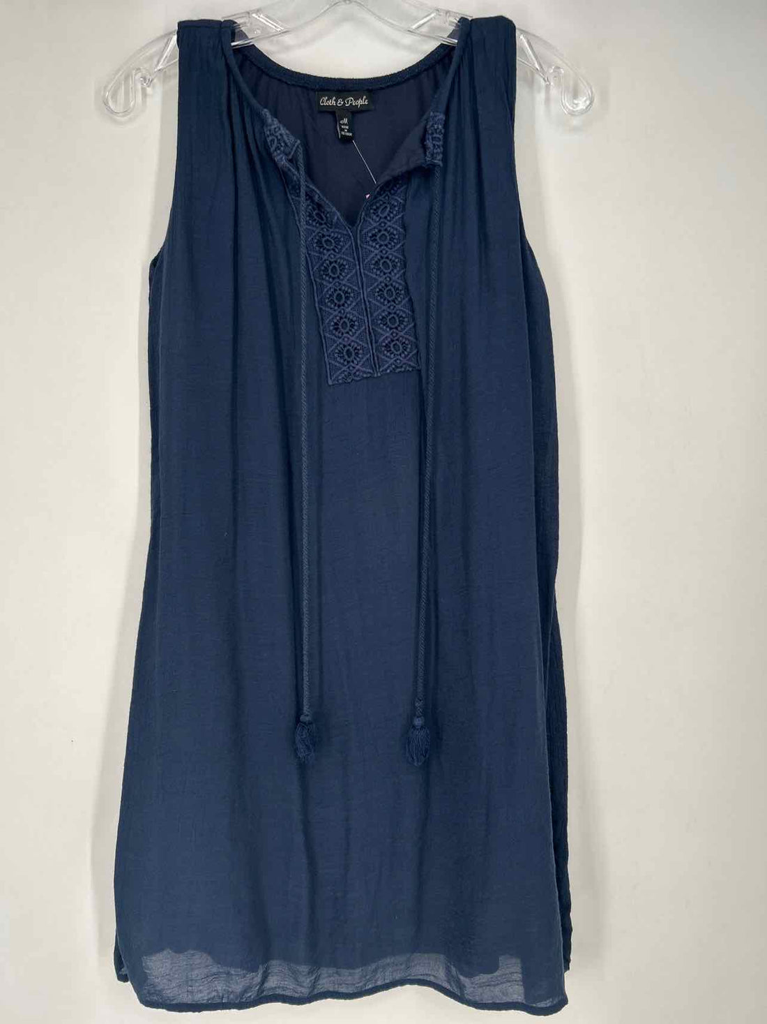 Cloth & People Size M Navy Sleeveless Dress