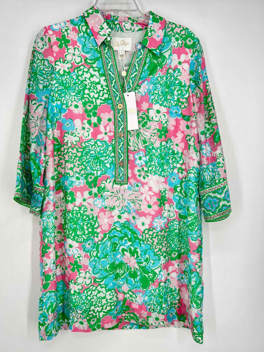 Lilly Pulitzer 4 Pink Green & Blue Floral NWT Lilly Pulitzer Dress