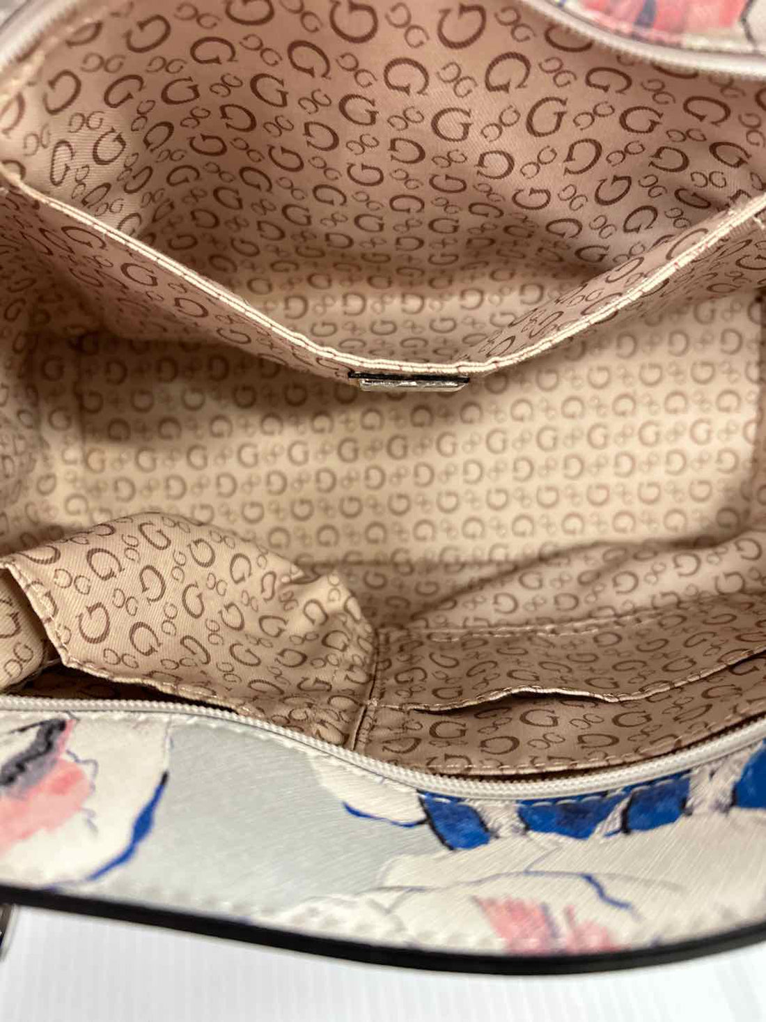 Guess White Floral Purse