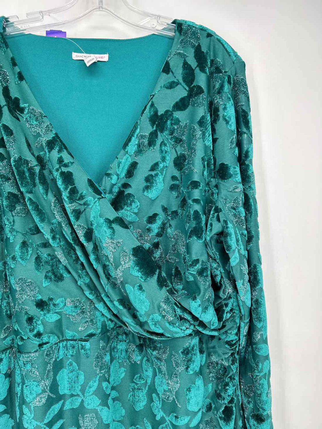 Isaac Mizrahi XL Green Long Sleeve Holiday