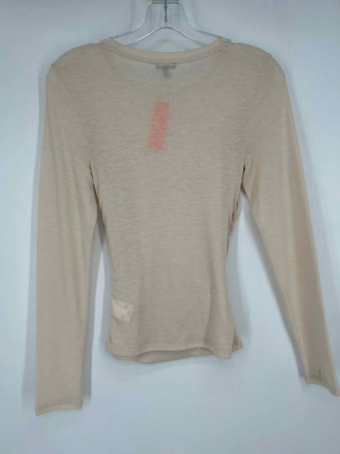 Express Size S Cream Long Sleeve