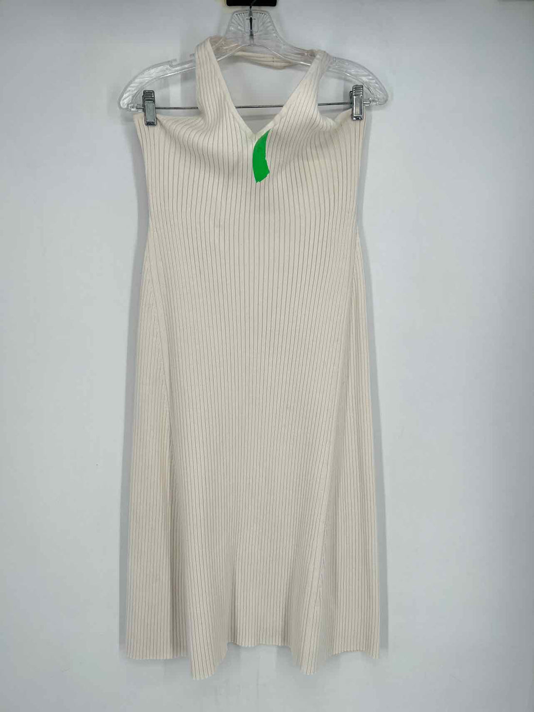 Banana Republic Size L White Ribbed Dress