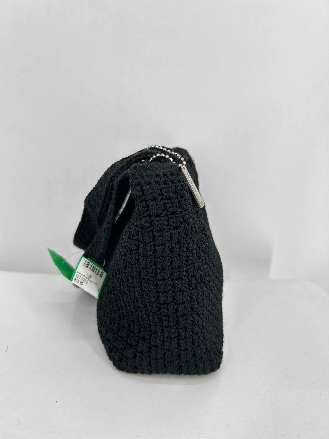 Jacqueline Ferrar Black Crochet Excellent Condition Purse