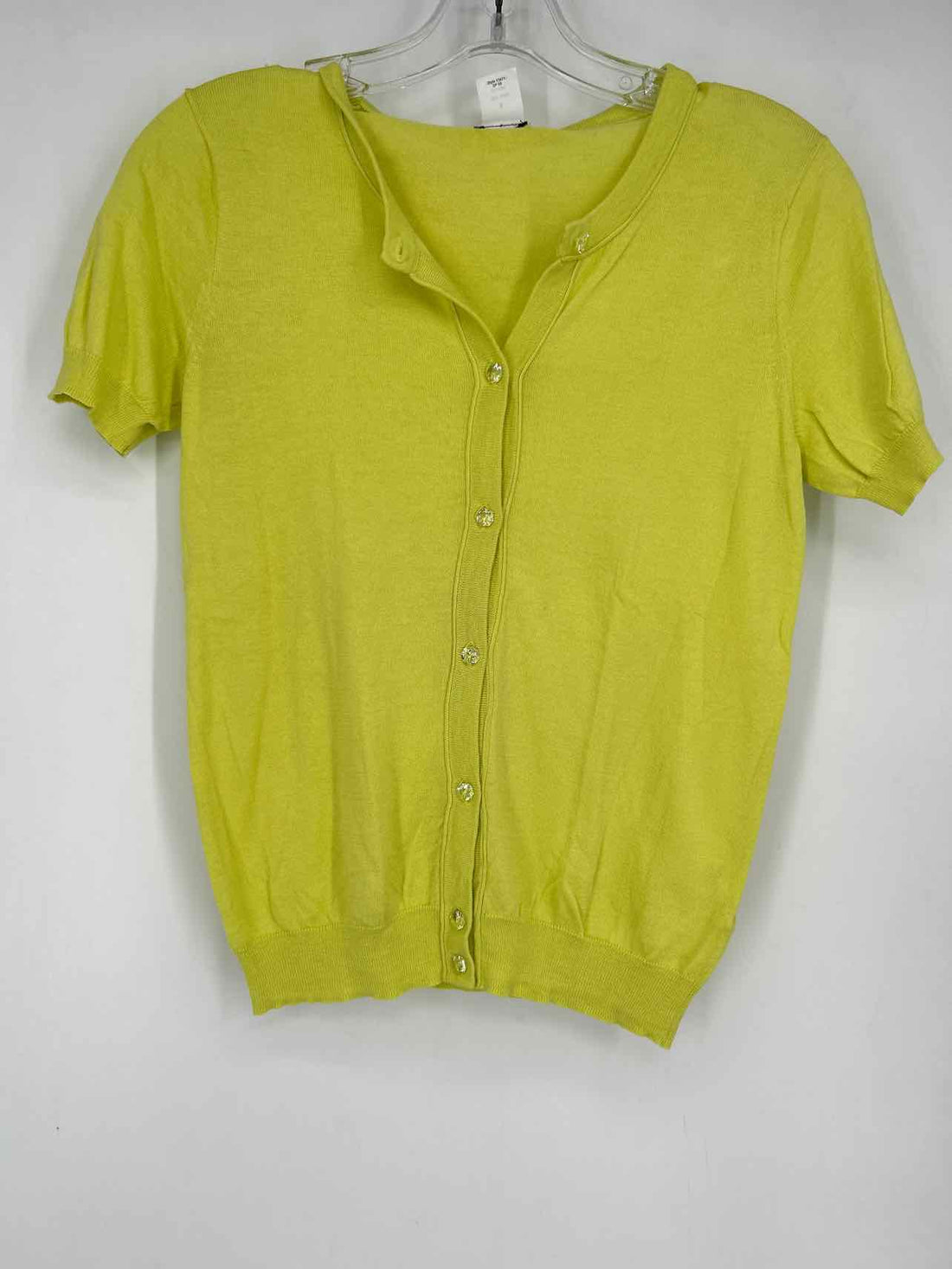 J Crew Size S Light Yellow Green Short Sleeve