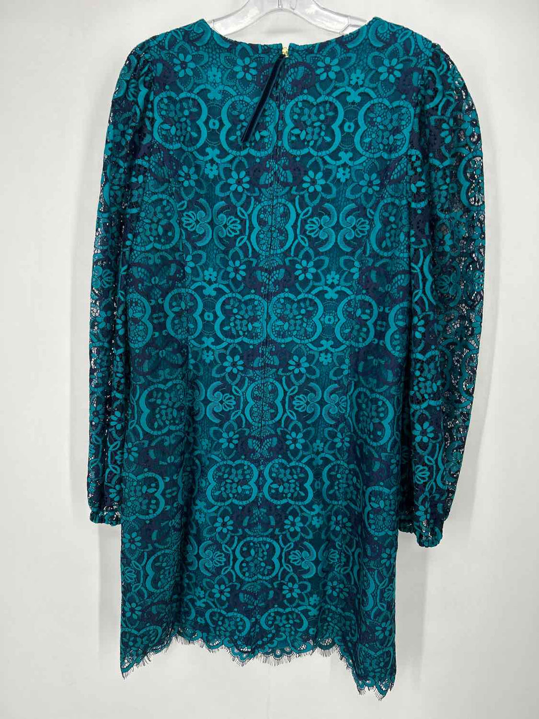 Lilly Pulitzer 16 Teal & Navy Lace Long Sleeve Lilly Pulitzer Dress