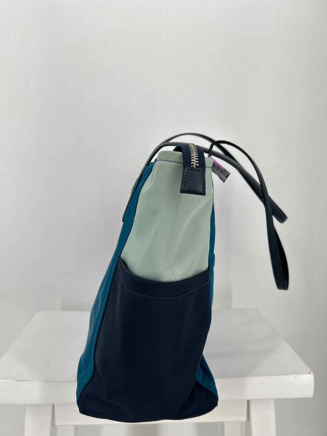 Kate Spade Teal Colorblock Nylon Tote