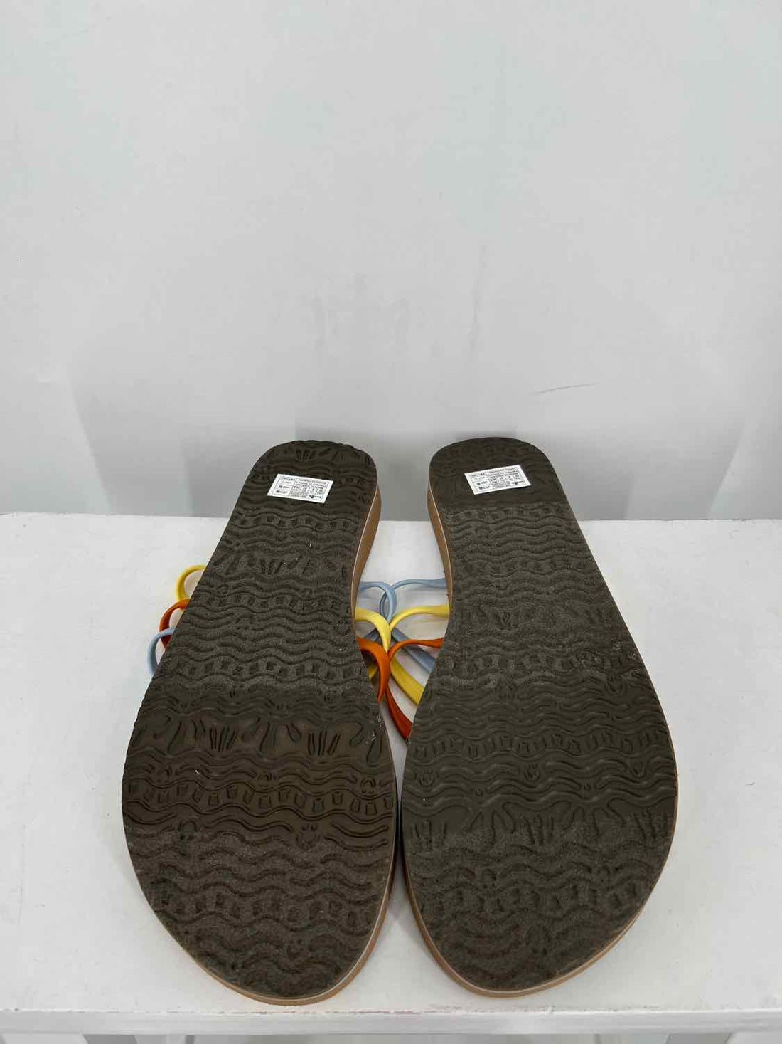 Sanuk Women Size 10 Light Blue Multi Color Sandals