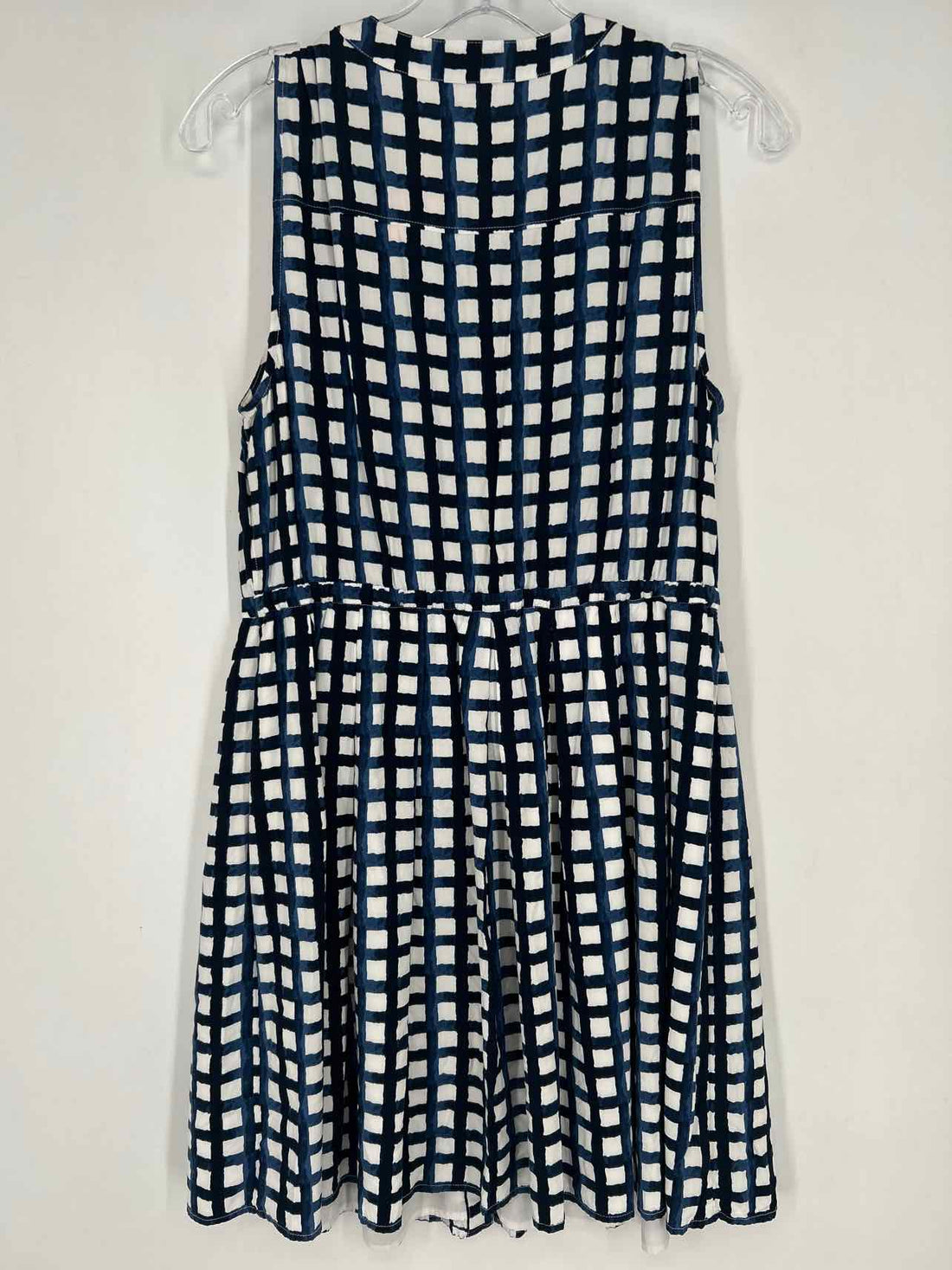Crown & Ivy Size 10 White & Navy Sleeveless Dress