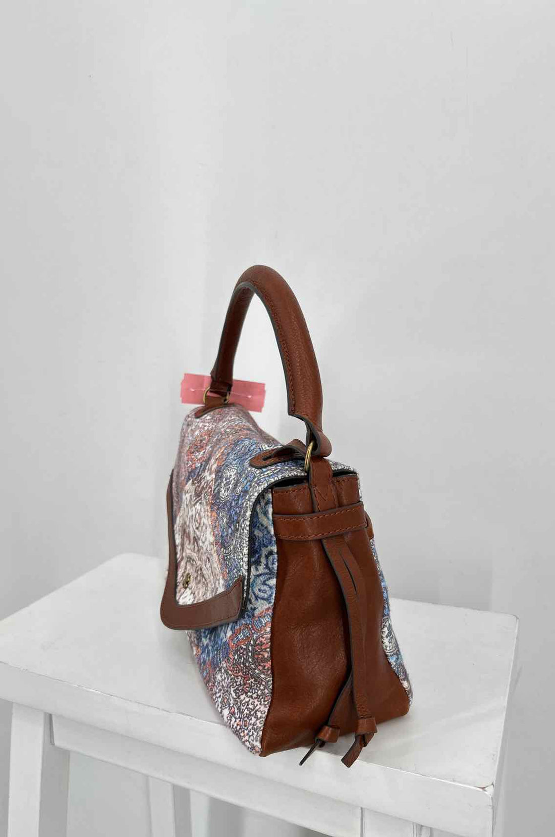 Lucky Brand Brown Print Canvas Good Purse