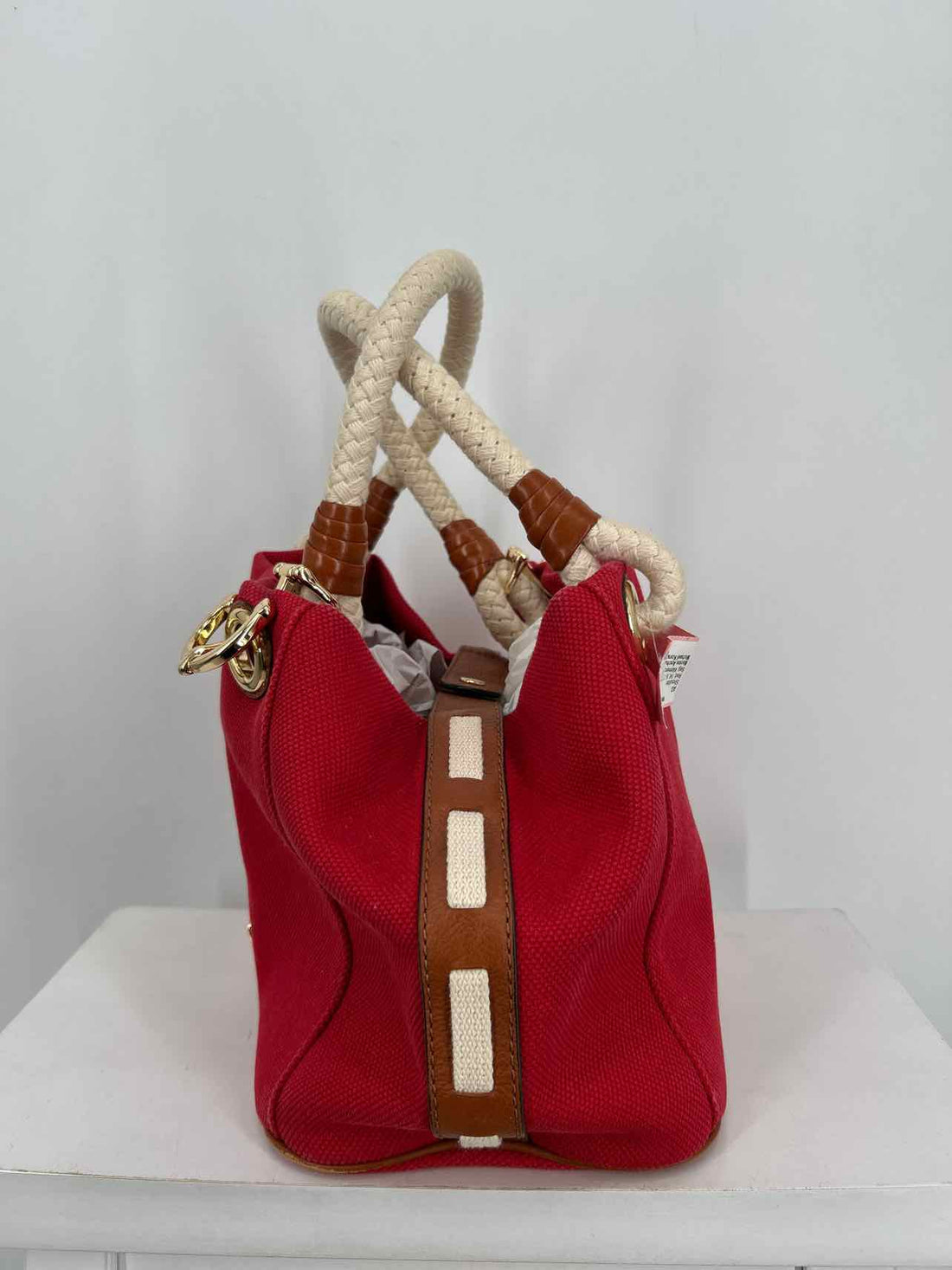 Michael Kors Red Canvas Good Shoulder