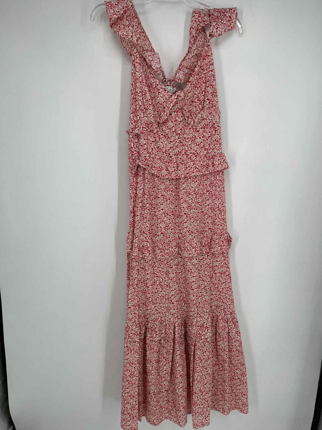 Petal + Pup Size 8 Red & Pink Floral Dress