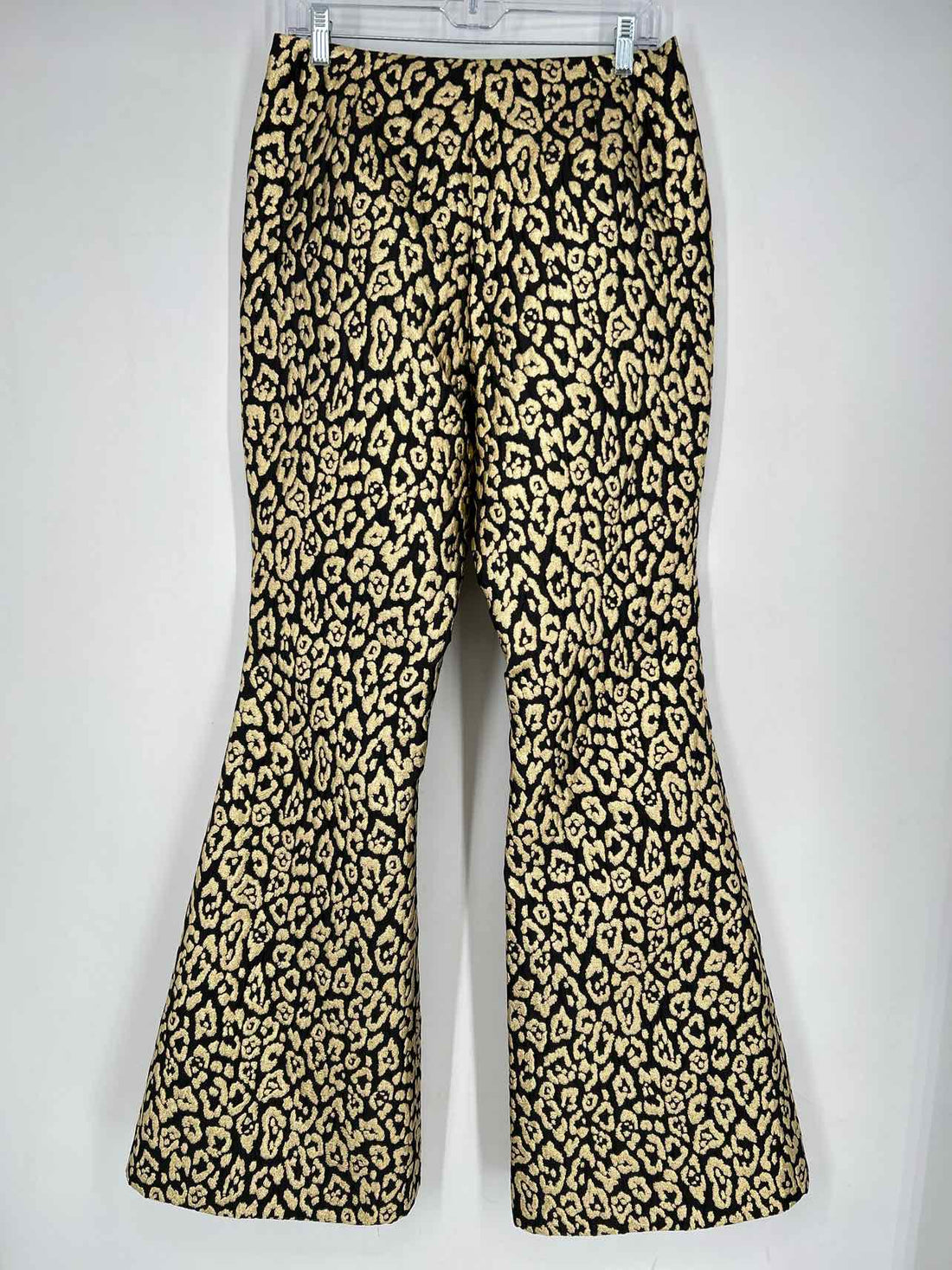 Carolina Herrera New York Size 10 Black & Gold Leopard NWT Pants