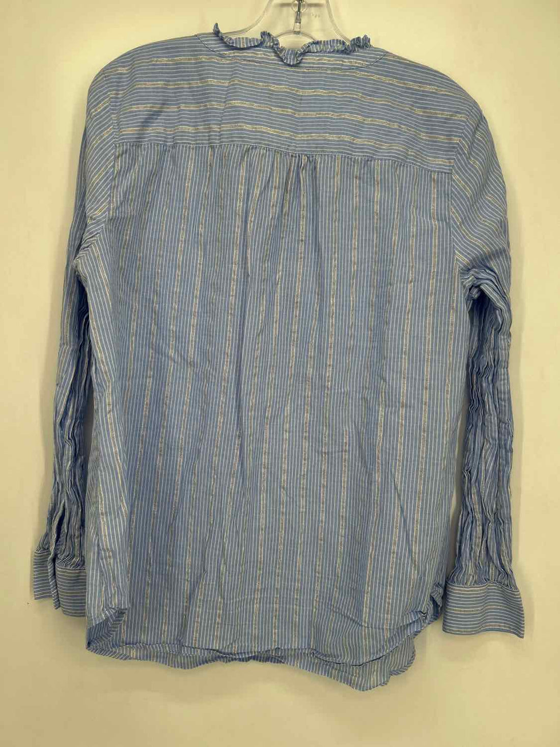 Talbots Size L Blue Stripe Long Sleeve