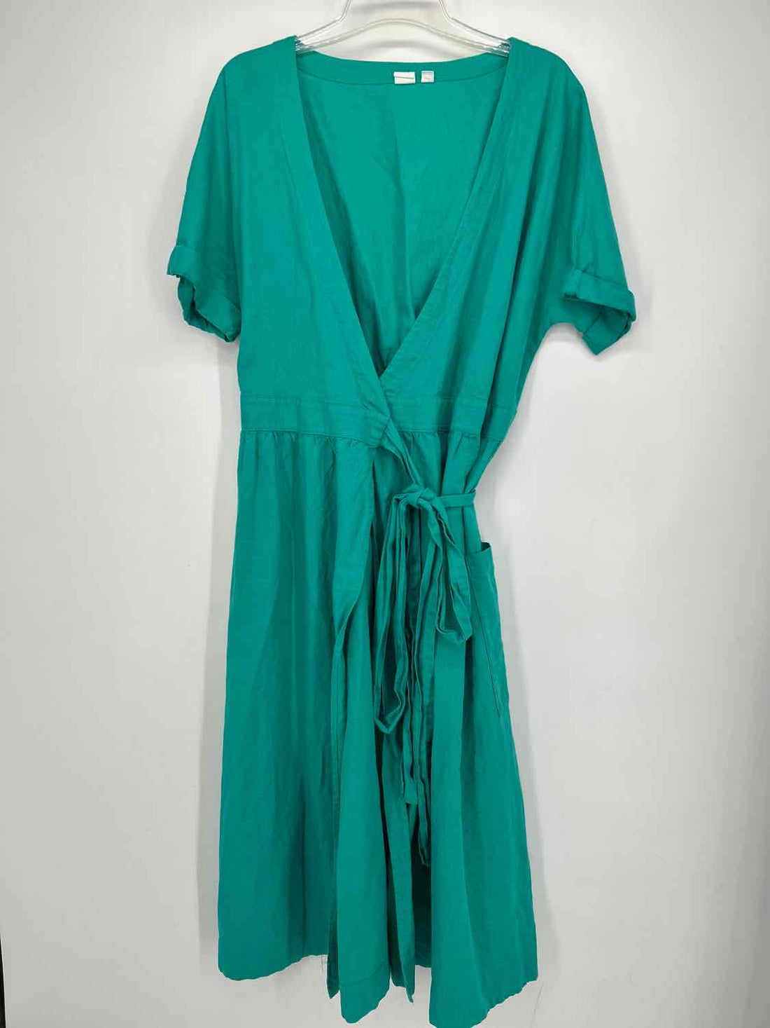 Gap Size 12 Turquoise Wrap SS Dress