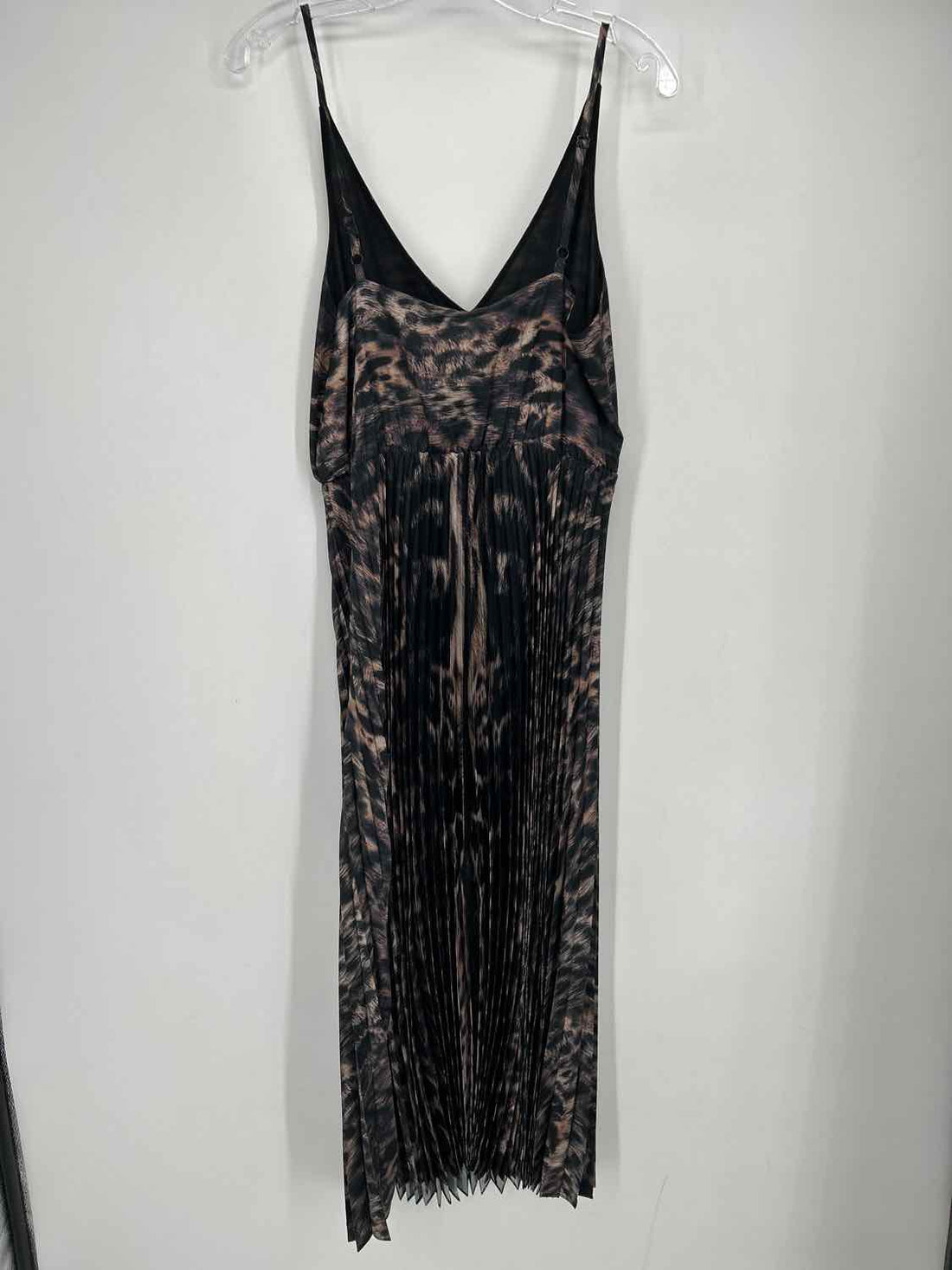 All Saints Size M Leopard Sleeveless Dress