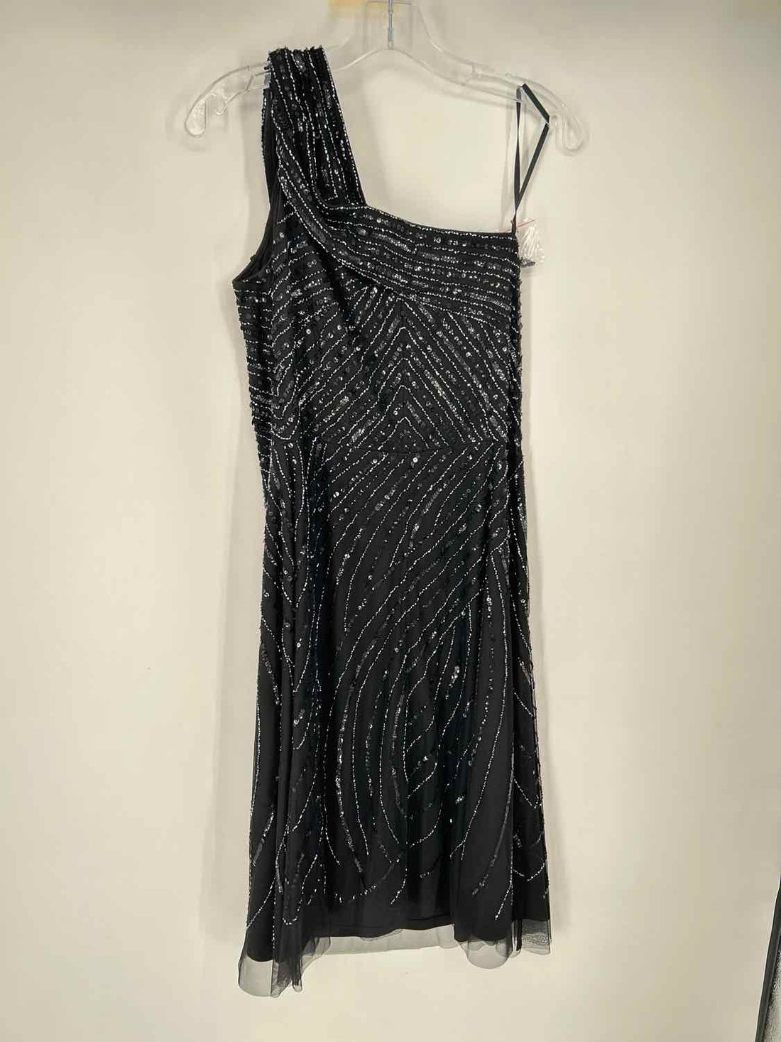 Adrianna Papell 14 Black Beaded NWT Holiday