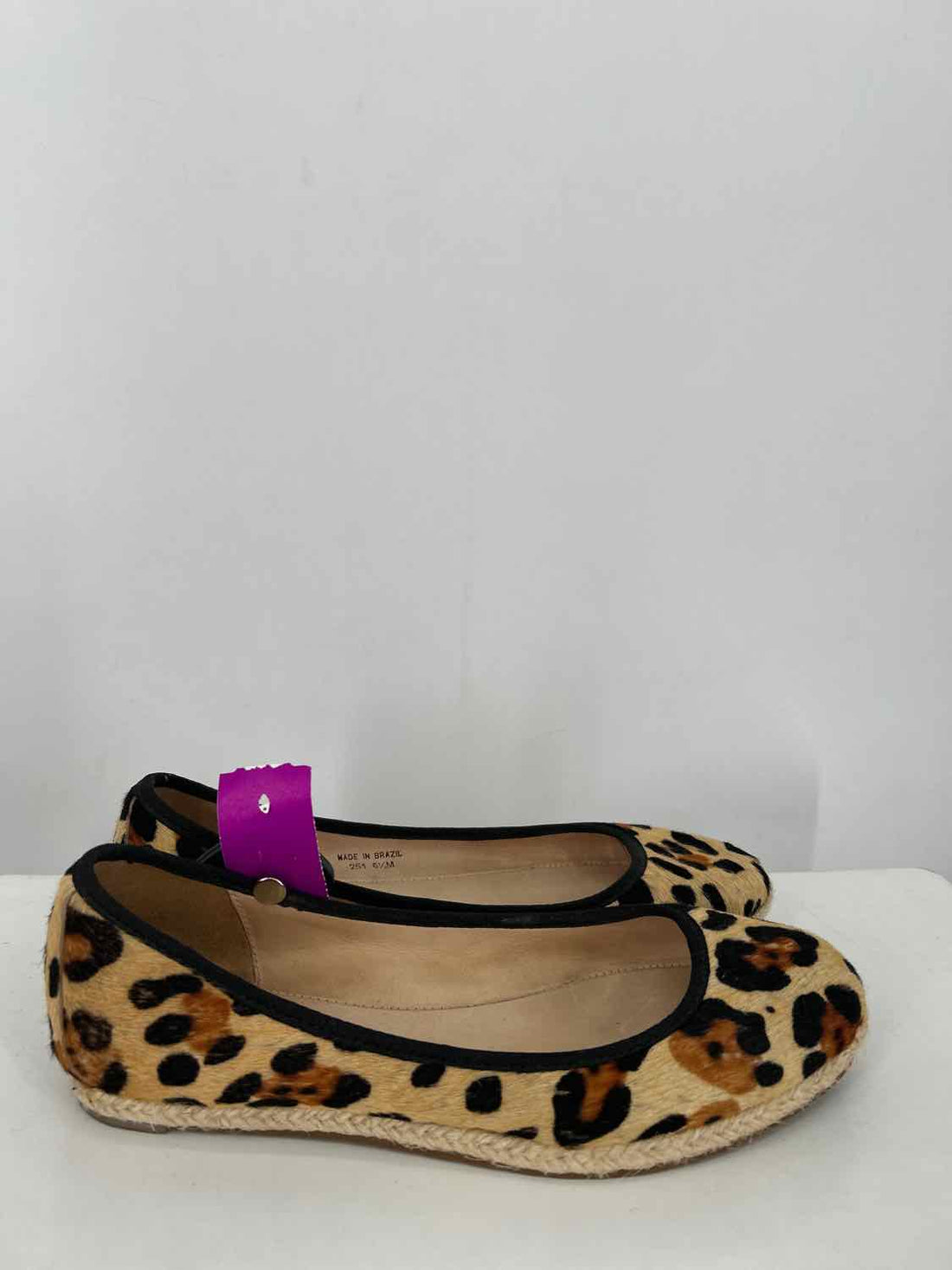 Kate Spade Women Size 6.5 Leopard Calf Hair Flats