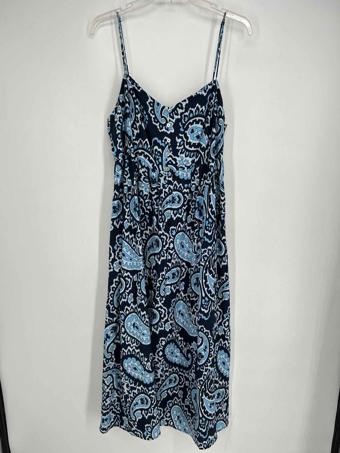 H&M Size L Navy Paisley NWT Dress
