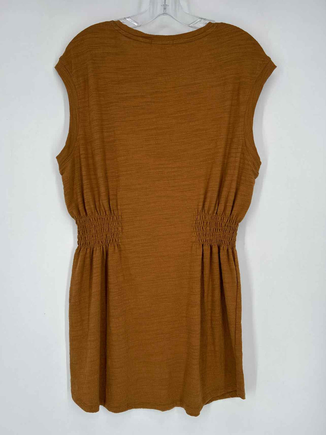 Z Supply Size L Rust Brown Short Sleeve Dress