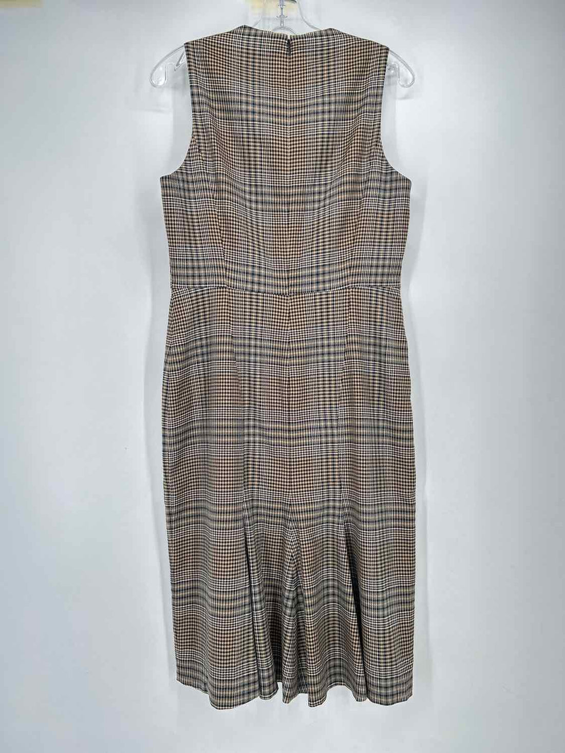 Antonio Melani Size 8 Gray & Tan Sleeveless Dress
