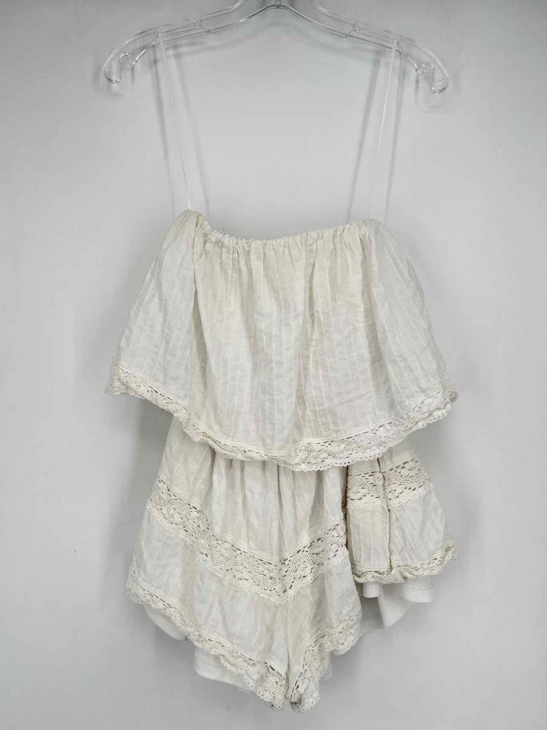 Altard State Size XS White Sleeveless Rompers