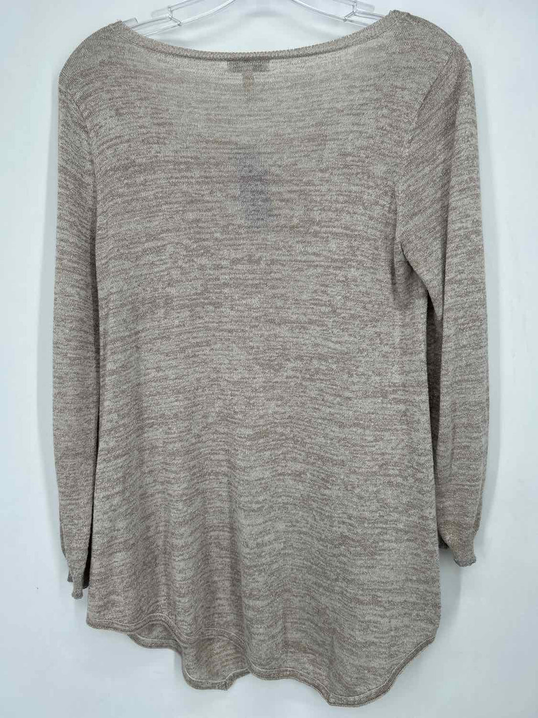 Joie Size M Heathered Beige Shimmer Sweater