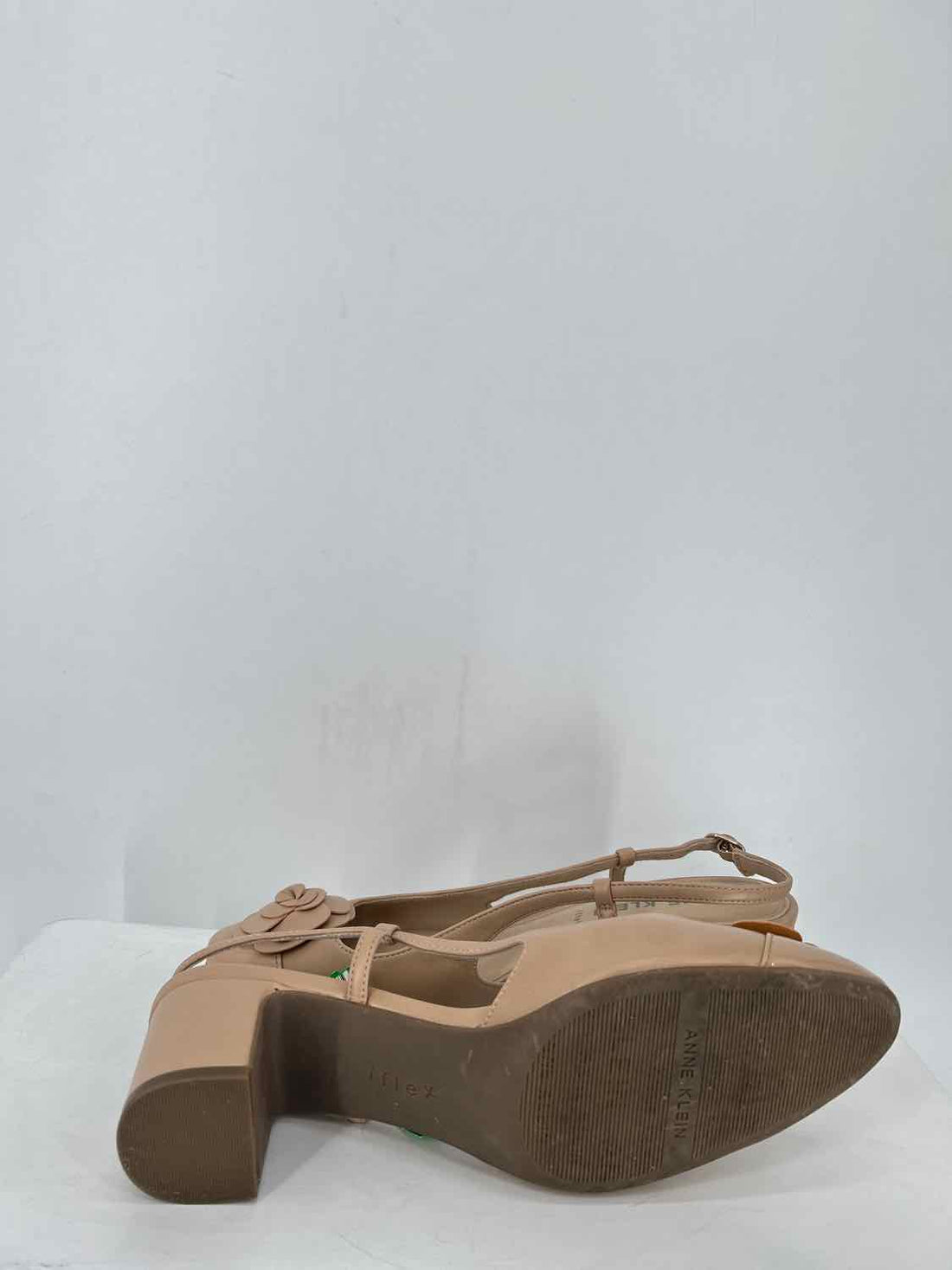 Anne Klein Women Size 11 Nude Low Block Heels