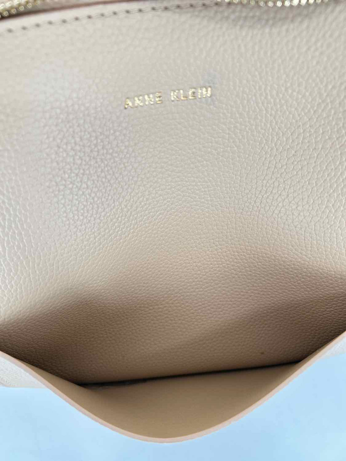 Anne Klein Beige Faux Leather Pre Owned Tote