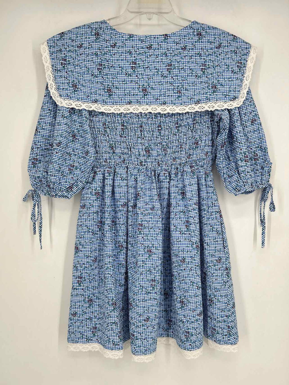 Just Me Size S Blue & White Gingham NWT Dress