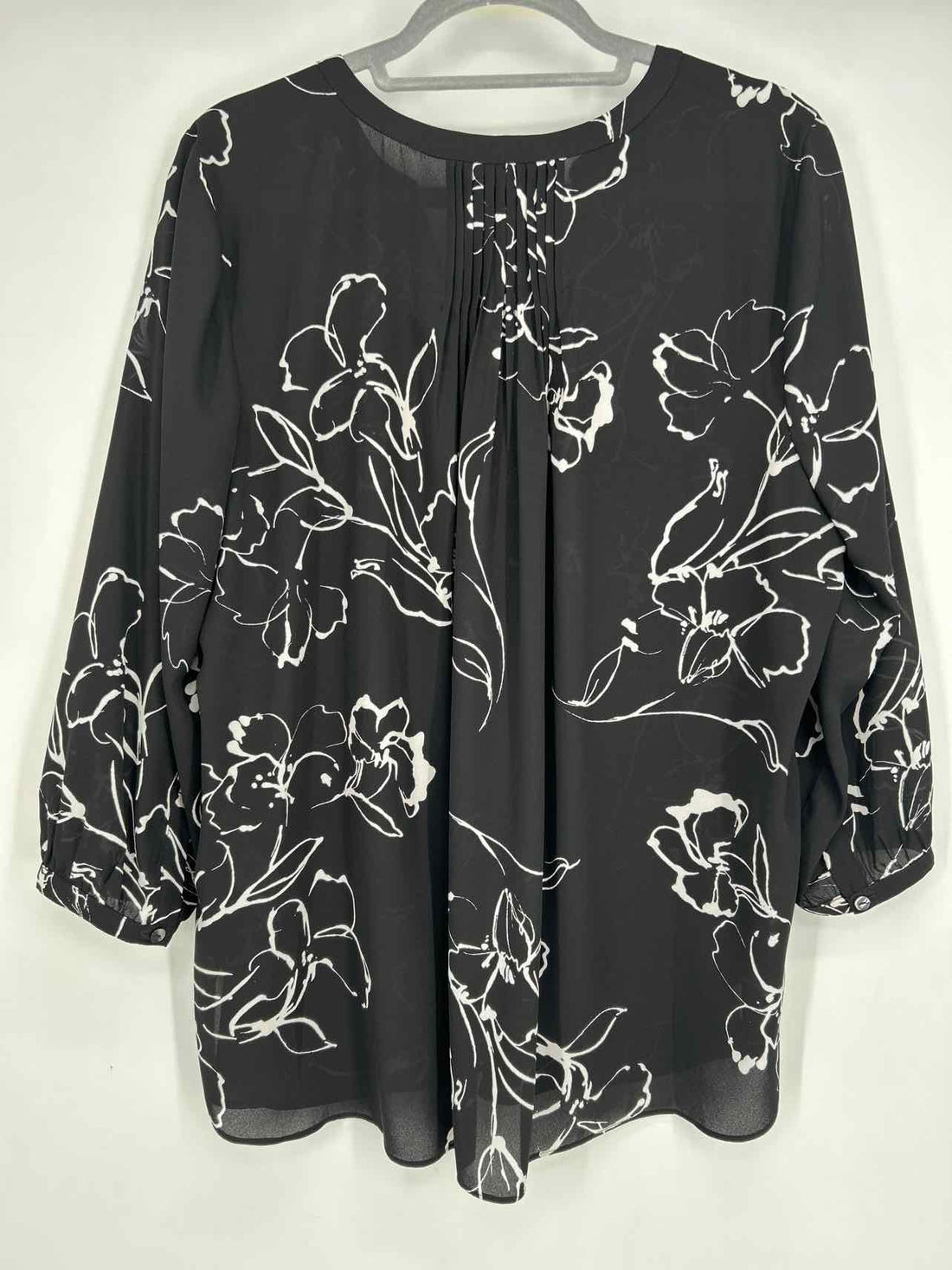 NYDJ Size L Black & White Long Sleeve