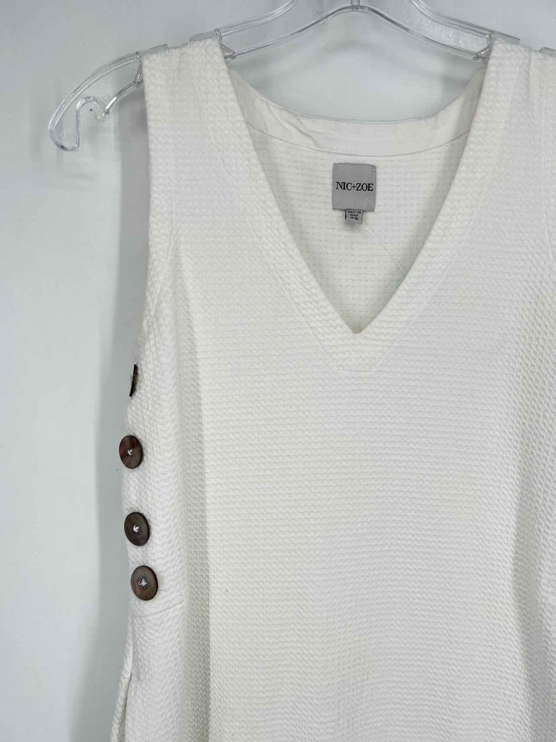 Nic+Zoe Size XS White Sleeveless Dress