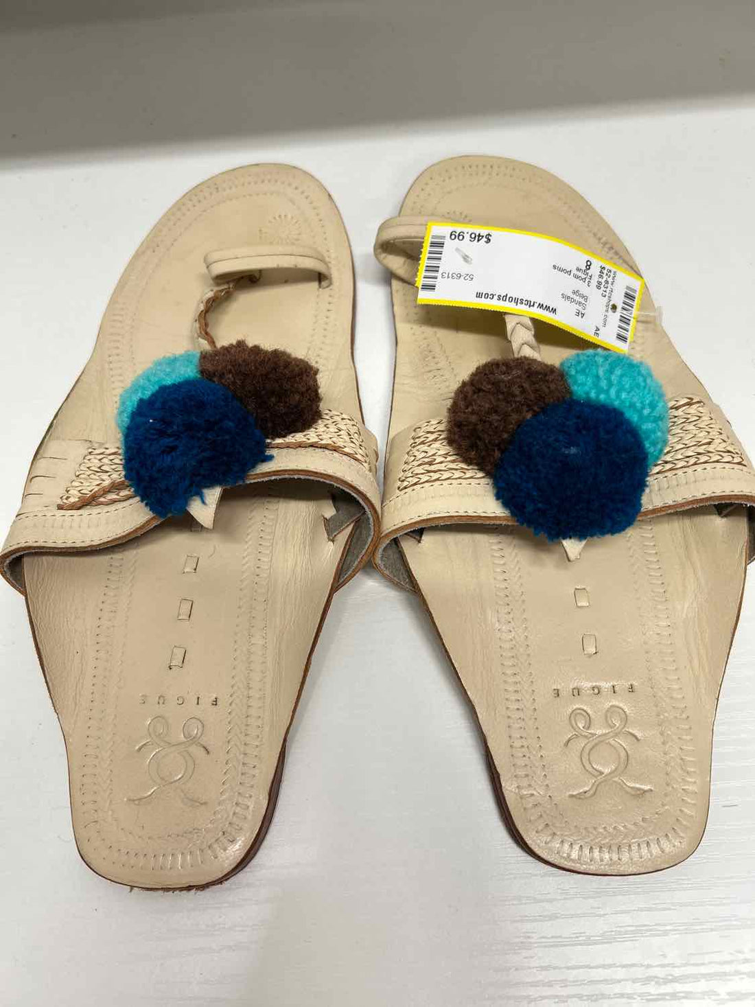 Figue Women Size 8 Beige Sandals